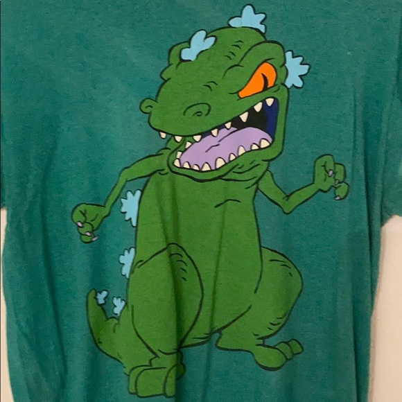A medium green Nickelodeon reptar T-shirt - Picture 3 of 4